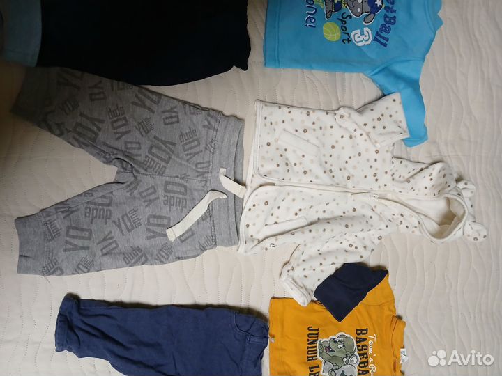 Вещи пакетом на мальчика 62-68 рост