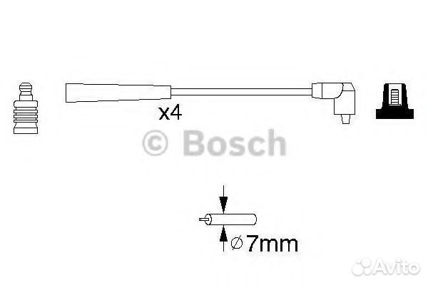 Bosch 0 986 356 818 Комплект проводов зажигания