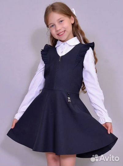Школьный сарафан для девочки, 116-134