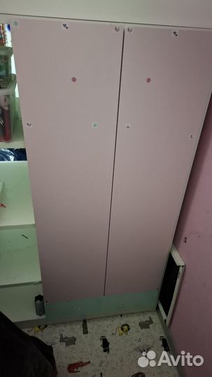 Шкаф-стеллаж от кровати-чердака Смостад Икеа