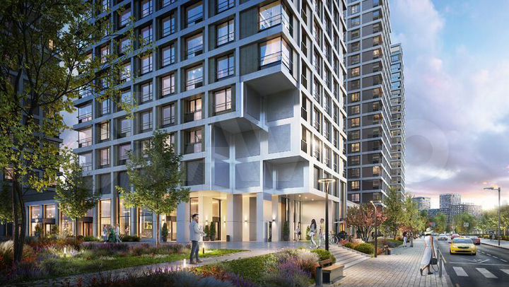 1-к. квартира, 45 м², 13/15 эт.