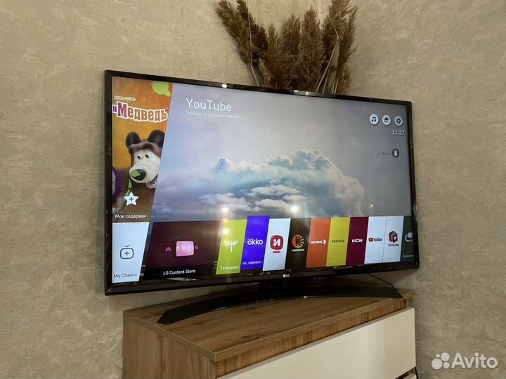 Lg 43д 4к умный смарт телевизор ultra hd