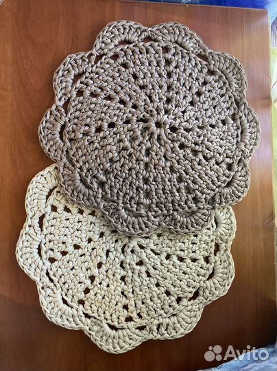 Салфетка вязаная сервировочная Плэйсмат