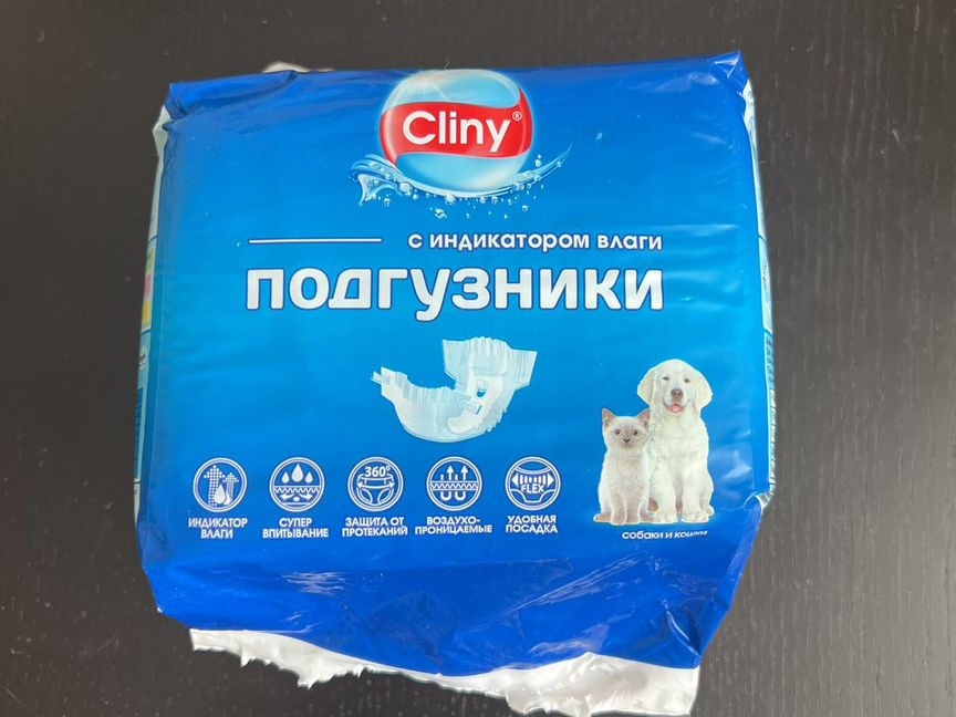 Подгузники Cliny для животных