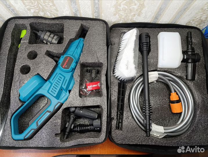 Аккумуляторная мойка makita 18В пол комплект+кейс