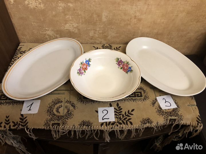 Блюда фарфоровые советская классика