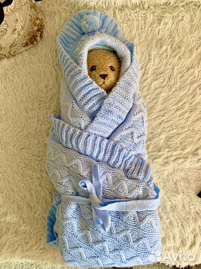 Конверт одеяло на выписку осень зима весна