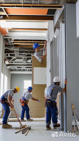 Монтаж гипсокартона