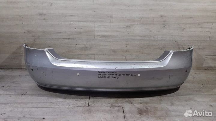 Бампер задний под парктроники Volkswagen Polo 5 С