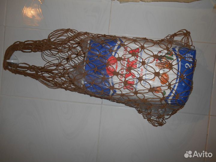 Шпагат для макраме, авоськи макраме и комплект б/у