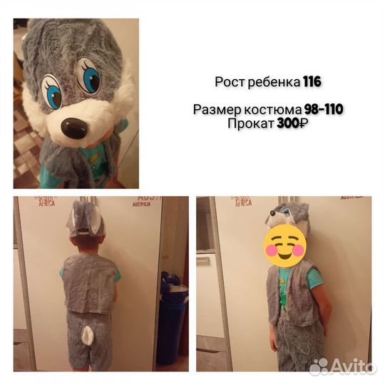 Прокат новогодних детских костюмов