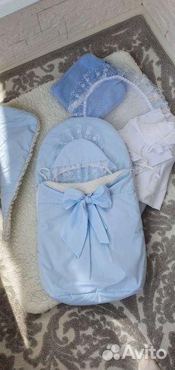 Конверт на выписку для мальчика зима