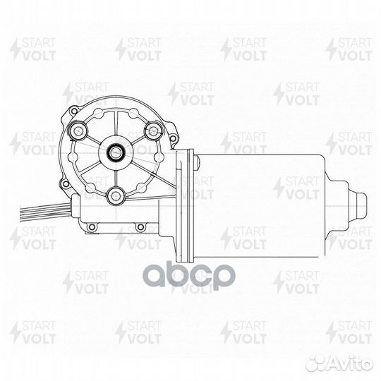 VWF 0808 startvolt Моторедуктор стеклооч. для а/м
