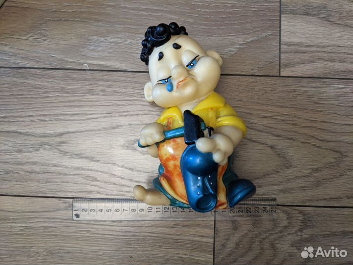 Мальчик- сапожник Игрушка резиновая СССР