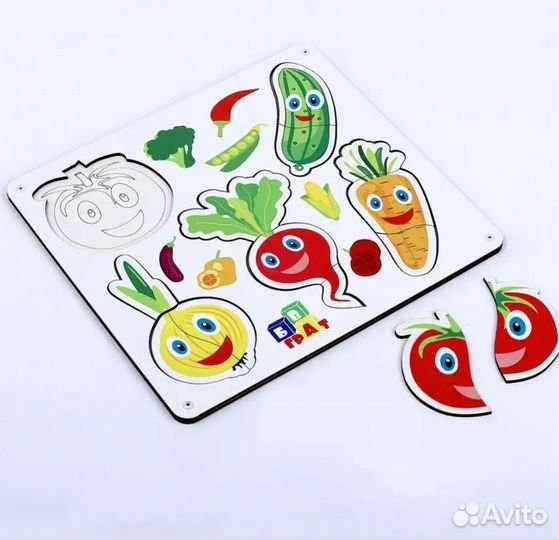 Сортер-пазл овощи