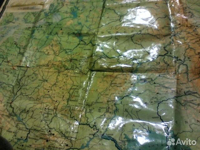 Географическая карта 1973 г