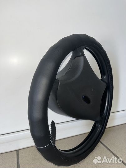 Оплетка на руль р-р М (37-39см) Натуральная кожа