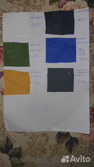 Продам ткань подкладочную разных цветов