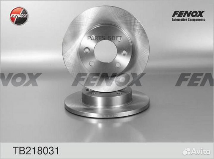 Fenox TB218031 Диск торм.Renault Logan