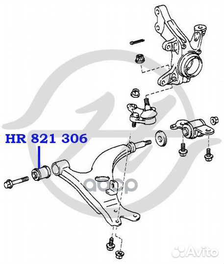 Сайлентблок рычага HR821306 Hanse
