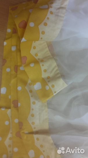 Балдахин новый, бортики мягкие в кроватку