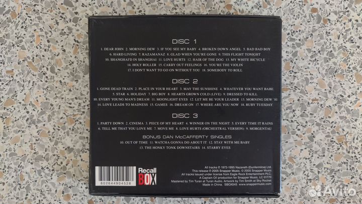 Nazareth CD диски фирменные