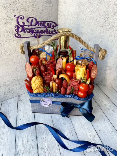 Подарок мужчине, съедобный букет