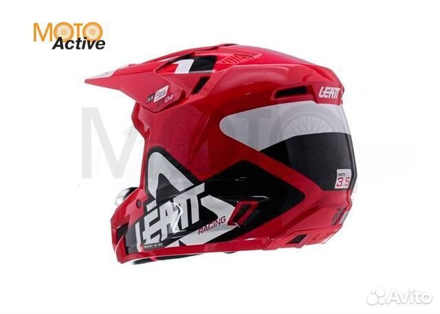 Кроссовый шлем с очками Leatt 3.5 V24 Red, S (55-5