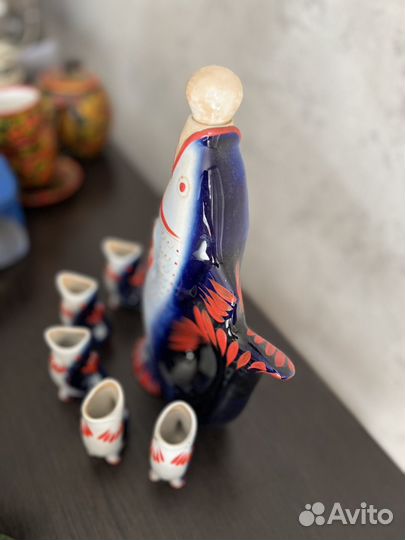 Сервиз рыбы СССР