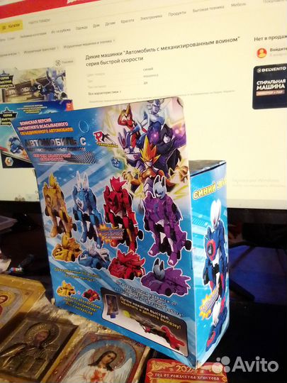 Игрушка Автомобиль с воином. Новая