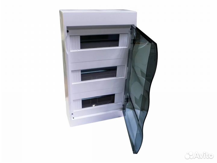 Щит пластик накладной City9 36 мод прозр дв IP40