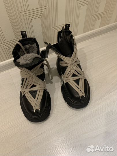 Ботинки Rick Owens зимние с мехом 41 размер