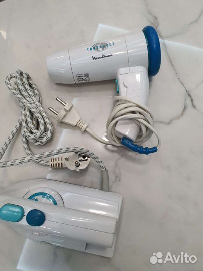 Дорожный набор- Утюг и фен Moulinex