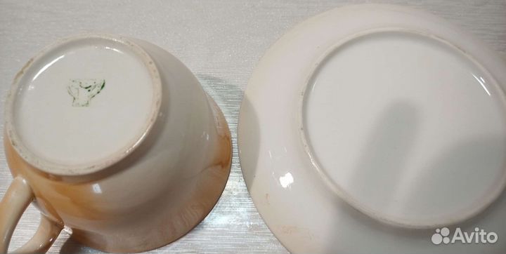 Чайная пара+4блюдца+тарелка