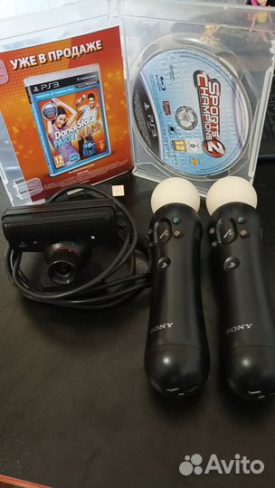 2 Ps3 move + диск и камера
