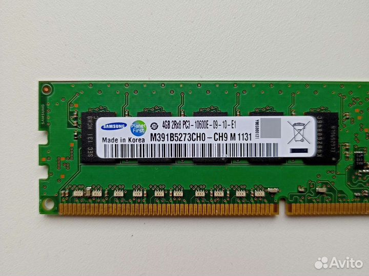 Память DDR3 ECC Unbuffered (не регистровая)