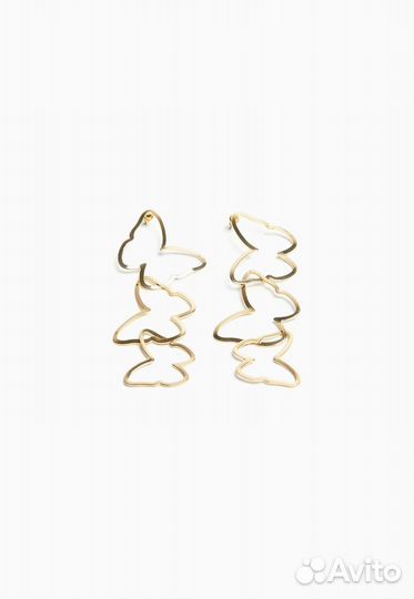Серьги Bershka каскад бабочек