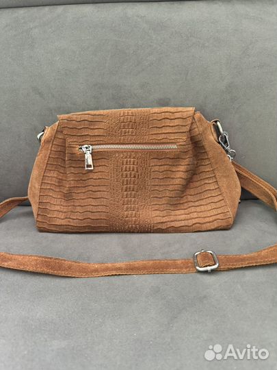 Сумка женская натуральная замша