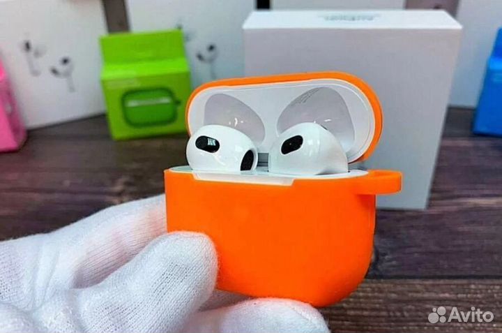 Airpods 3 “Original” + синий чехол