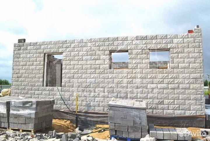Блок стеновой из капсулированного керамзита