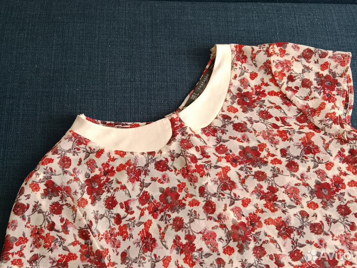 Блузка топ с цветами Zara