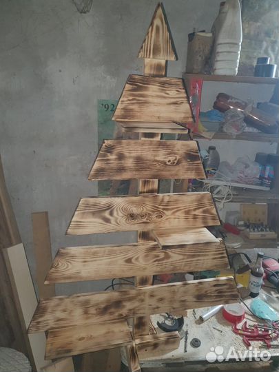 Елка декоративная деревянная