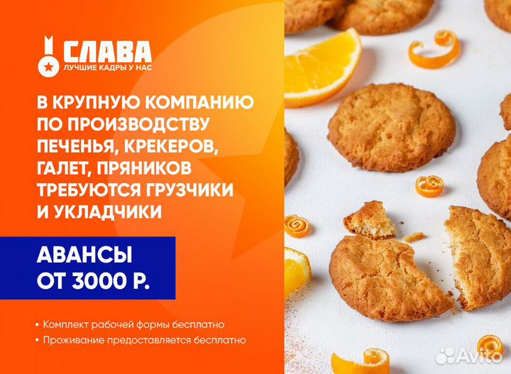 Упаковщики фасовщики печенья Вязьма