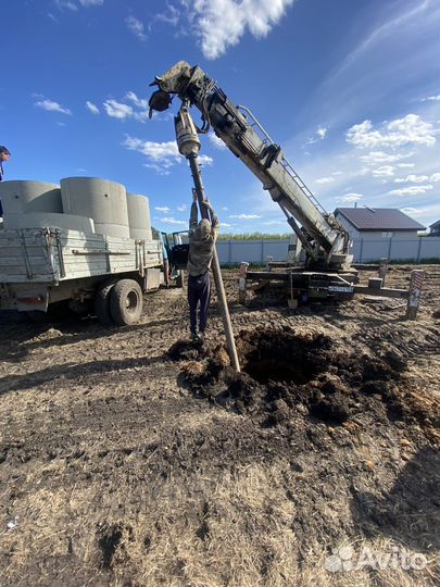 Колодец из бетонных колец канализация под ключ