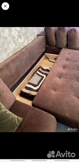 Большой угловой диван раскладной бу