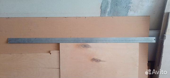 Линейка металлическая 1м СССР