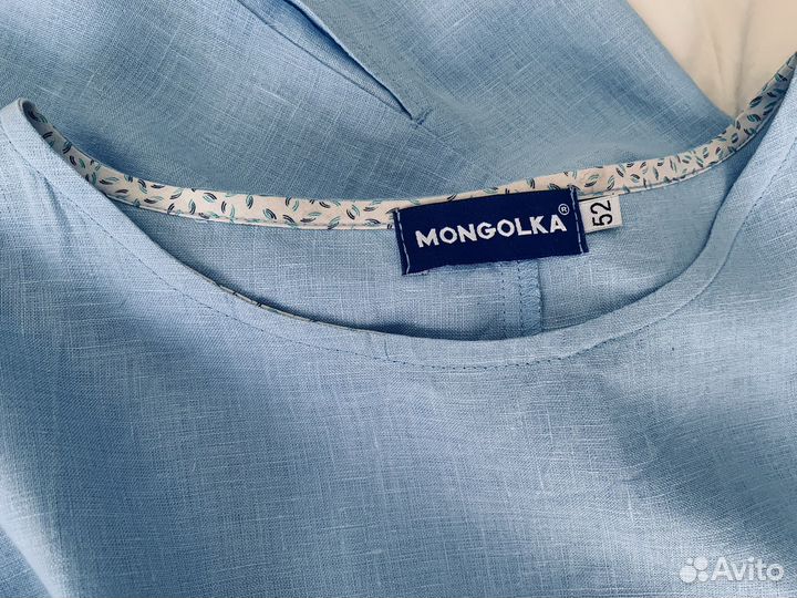 Женское льняное платье 