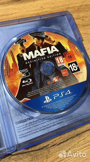 Mafia Definitive Edition PS4 диск