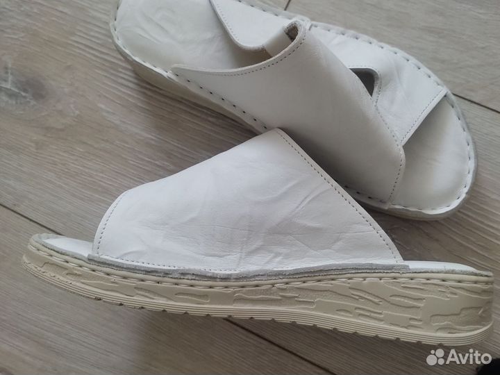 Шлепанцы женские натуральная кожа 38 размер