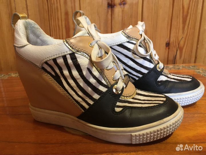 Кеды medea 35р кожа на платформе